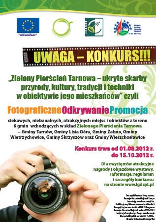 Konkurs fotograficzny zorganizowany przez Zielony Pierścień Tarnowa