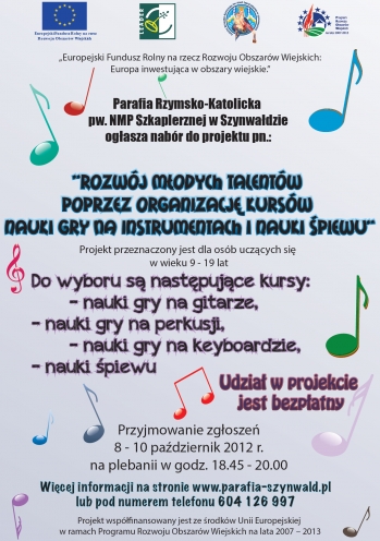 Rozwój młodych talentów poprzez organizację kursów nauki gry na instrumentach i nauki śpiewu